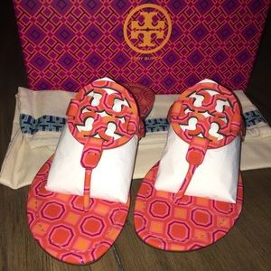 Tory Burch Miller Pink Orange Octagon